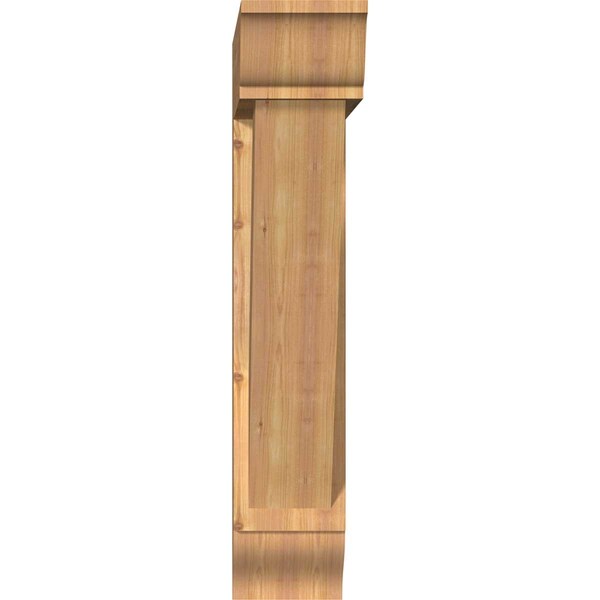 Traditional Traditional Smooth Bracket W/ Offset Brace, Western Red Cedar, 7 1/2W X 32D X 38H